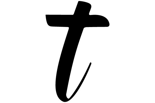Simplified Alphabet Letter 'T'