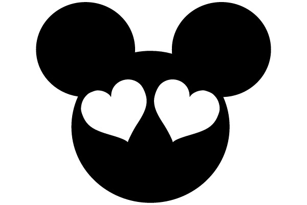 Classic Disney Ears with Heart-Shaped Glasses