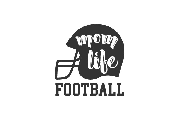 Mom Life Football Helmet