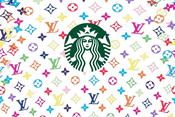 Confluence of Luxury: The Merge of Starbucks and Louis Vuitton Logos