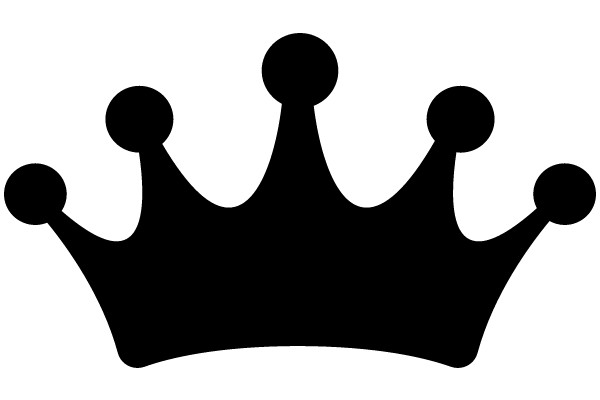 Elegant Black Crown Silhouette