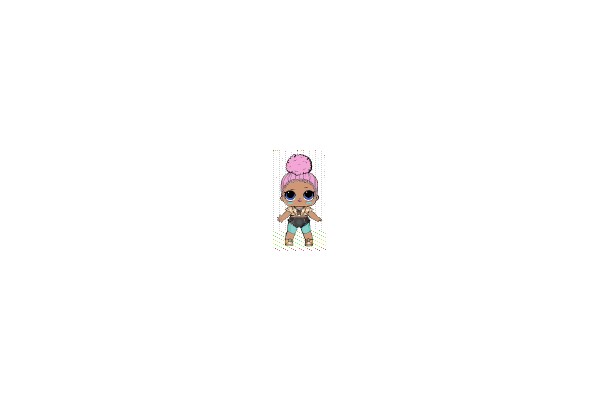 Stylish Digital Character with Pink Hair and Blue Eyes