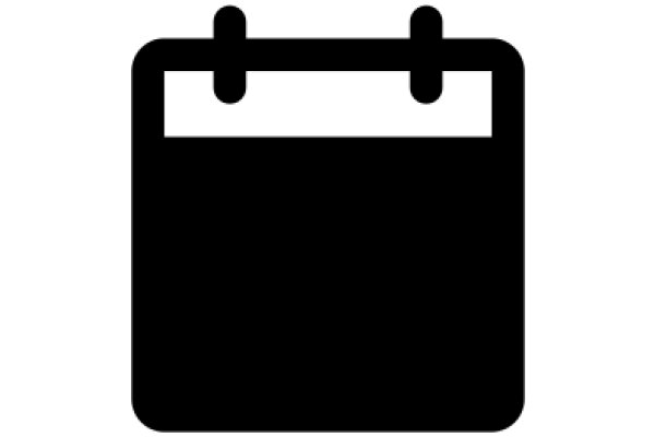 A Simple, Black Calendar Icon
