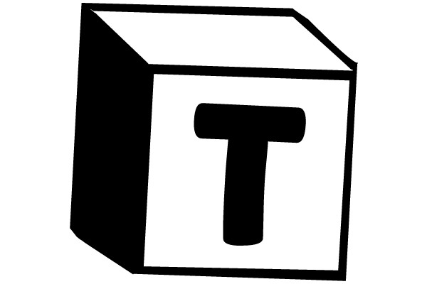 Block with Capital Letter T