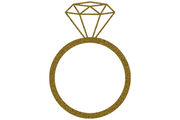 A Symbol of Love and Commitment: A Diamond Ring with a Gold Band