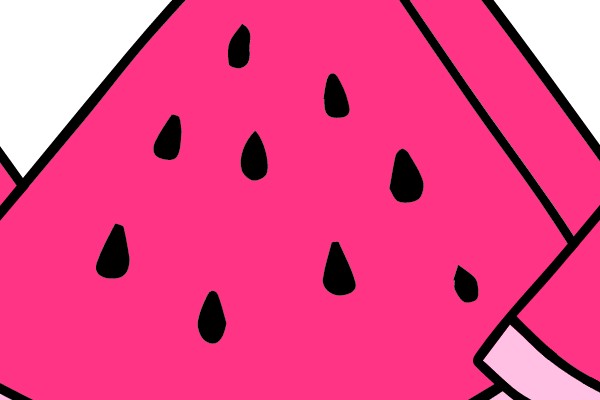 Summertime Delight: A Vibrant Watermelon Slice