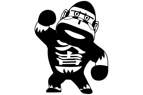 Bold Presence: The Intriguing Design of a Cartoon Character