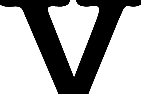 Bold Capital Letter V