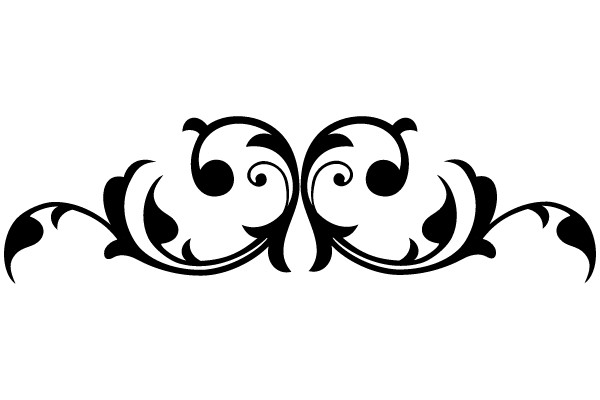 Ornate Flourish: A Classic Vintage Decoration