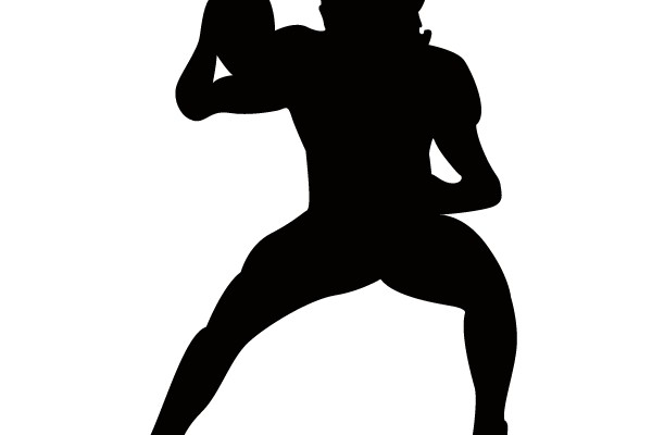 Silhouette of a Football Player