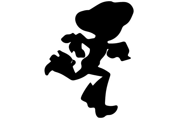 A Silhouette of a Dancing Character