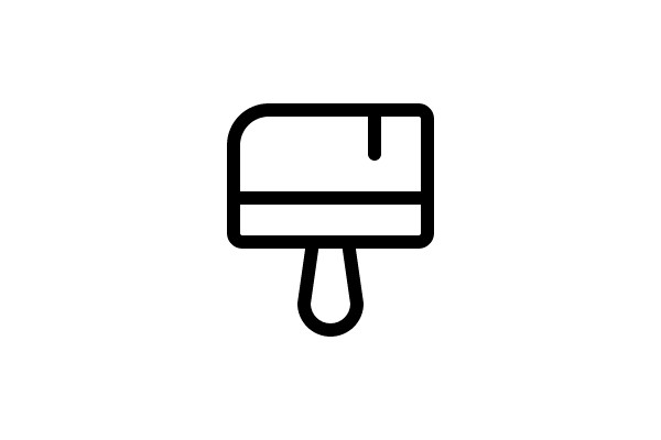 A Simple Icon of a Sign or Label