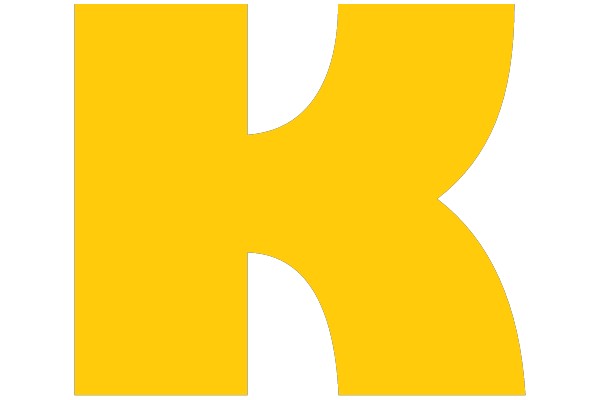Yellow 'K' on Black Background