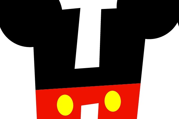 Mickey Mouse Head and Body Icon