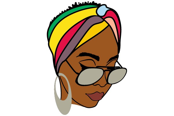 Afro Girl's Joyful Journey