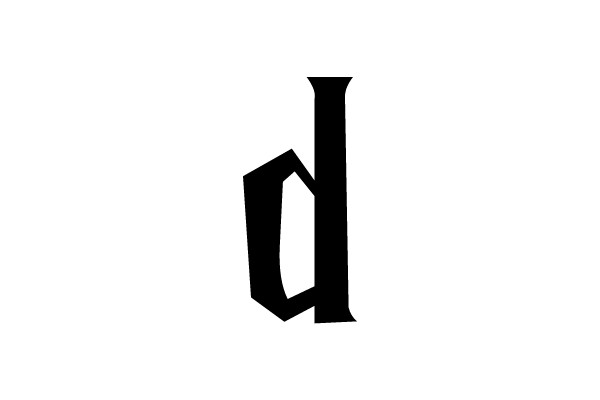 Black Letter 'D'