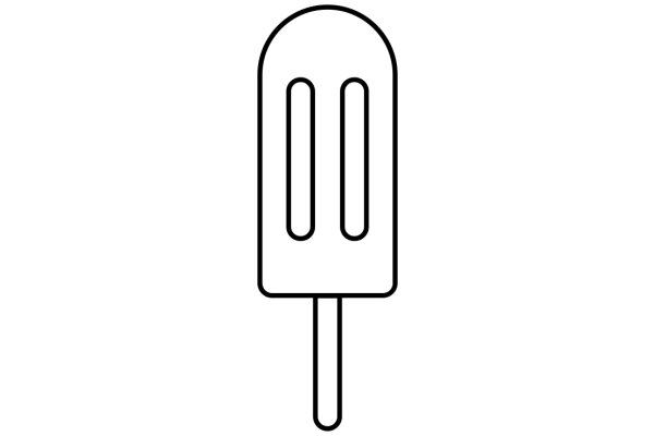 Simplistic Line Drawing of a Popcorn