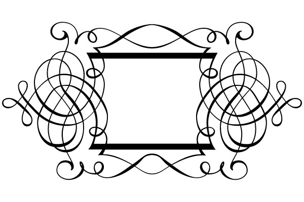 Ornament 677: A Timeless Decorative Frame with Flourishes