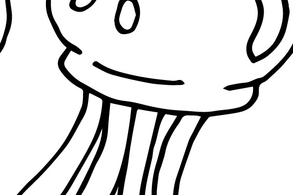Jellyfish Line Drawing