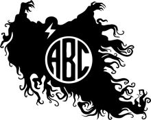 Stylized ABS Logo with a Dark, Swirling Design