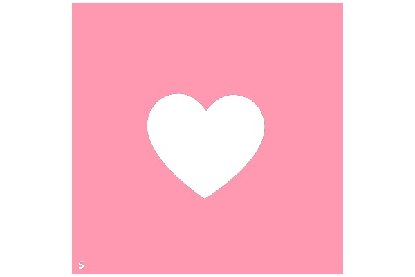 Simplicity in Design: A Pink Heart on a Pink Background