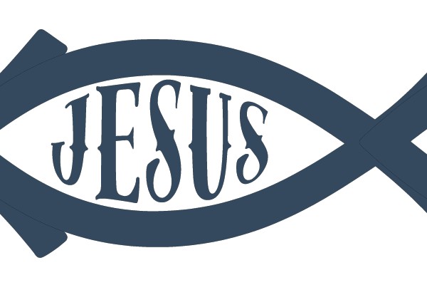 Christian Fish Symbol with 