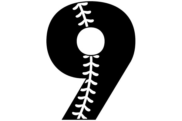 Baseball Stitched Number 9