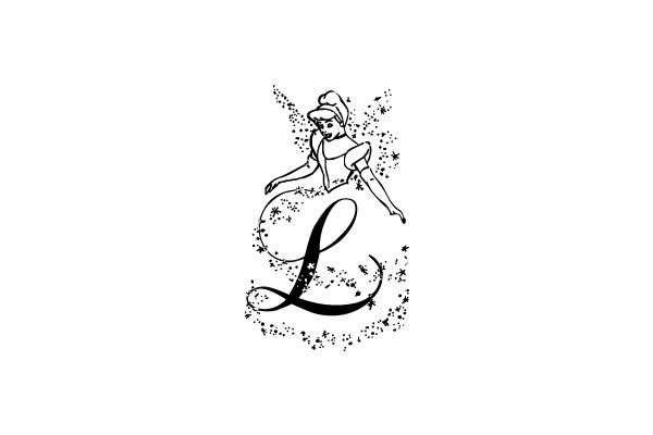 Enchanted Sparkle: The Letter 'L' Meets Magic