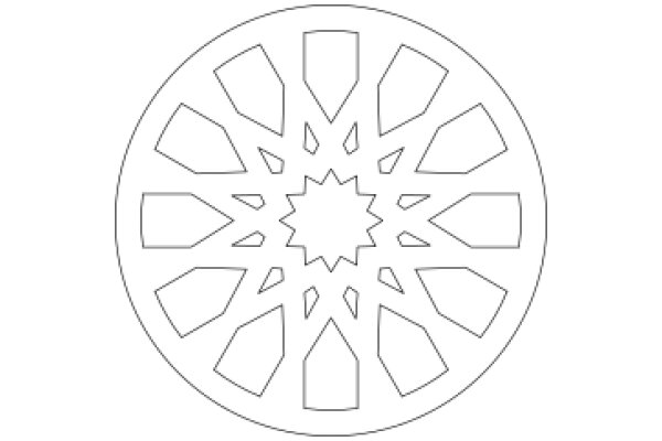 Geometric Art: A Symmetrical Design