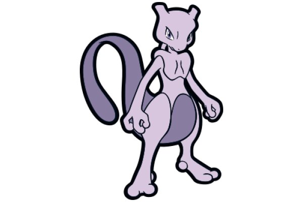 Stylish Purple Pokémon Character: A Fashionable and Friendly Design for a Pokémon Fan