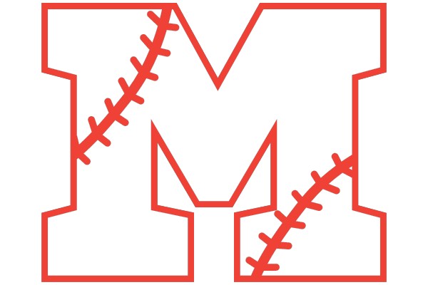 Baseball Letter M