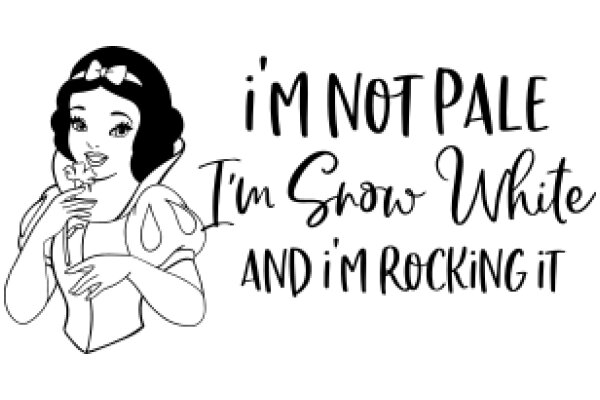 A Whimsical Quote from Snow White: 'I'm Not Pale, I'm Snow White and I'm Rocking It'