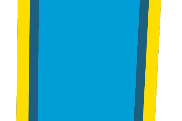 Blue and Yellow Border Design
