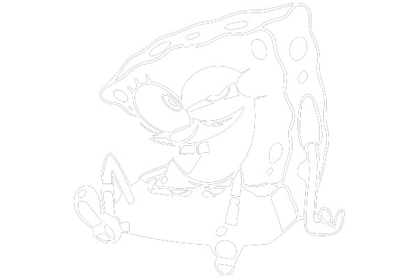 Squishy Sponge: A Charcoal-inked Spongebob in the Spotlight