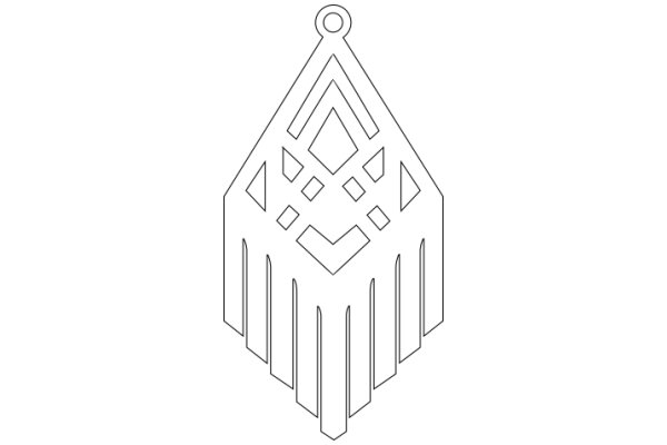 Stylized Geometric Design: A Minimalist Artwork