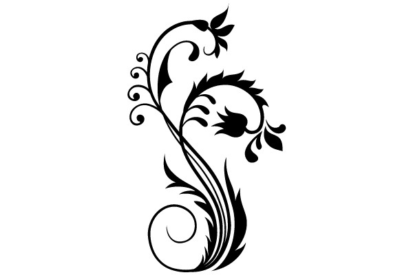 Ornate Flourish: A Timeless Floral Decoration