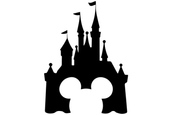 Silhouette of a Castle and Towers
