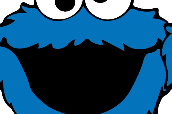 Cookie Monster's Joyful Expression