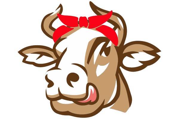 Joyful Bull: A Cartoon Character's Portrait