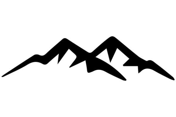 Simplistic Mountain Silhouette