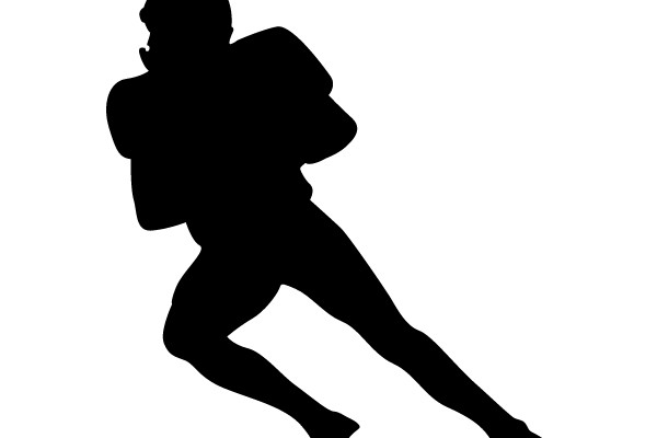 American Football Player Silhouette