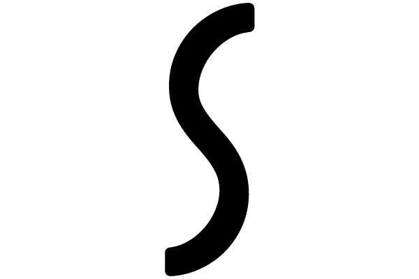 Black Cursive Letter S