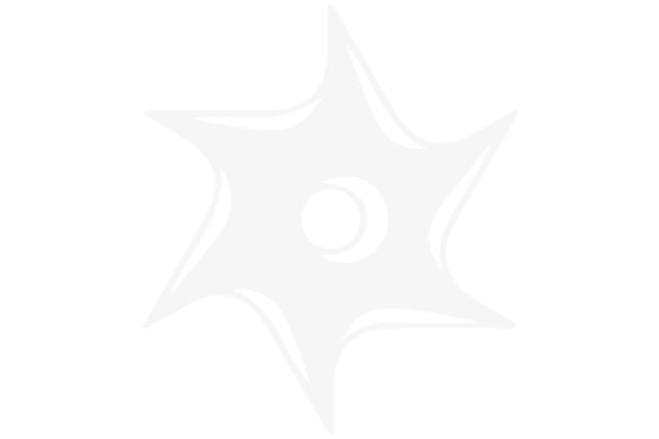 Stylized Star Icon in White