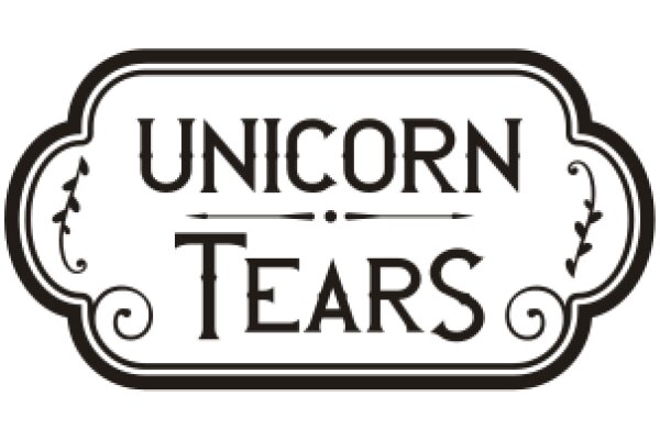 Stylized Logo for 'Unicorn Tears' with a vintage design aesthetic.