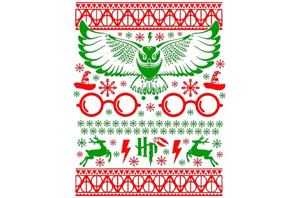 Holiday-Themed Illustration with a Festive Atmosphere