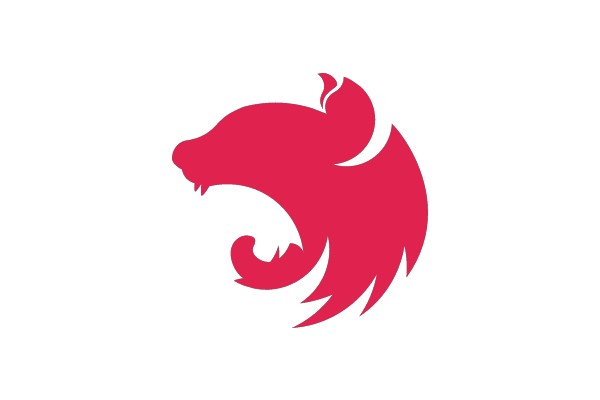 Stylized Red Wolf Logo