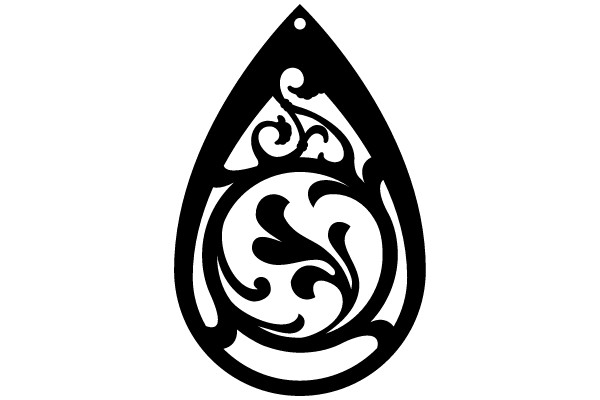 Ethereal Symbol in Teardrop Frame