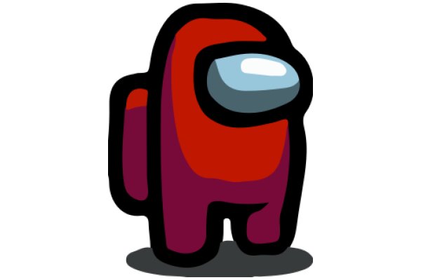 Vividly Stylized Character: A Colorful Illustration of a Purple and Red Creature with a Blue Eyepiece