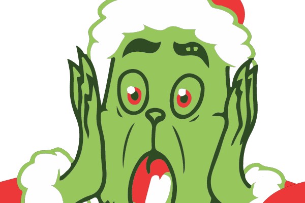 Grinch in Santa Outfit