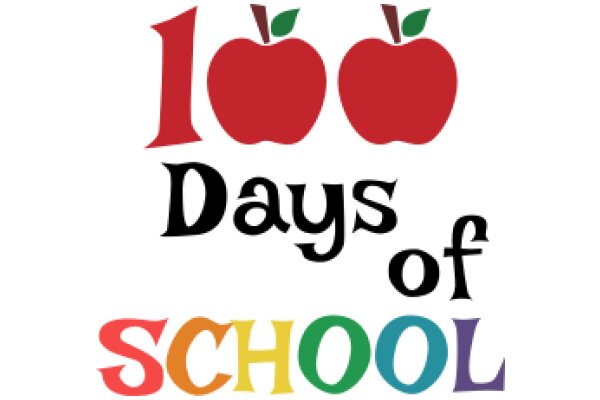 Celebrating 100 Days of School with Apples and Colors